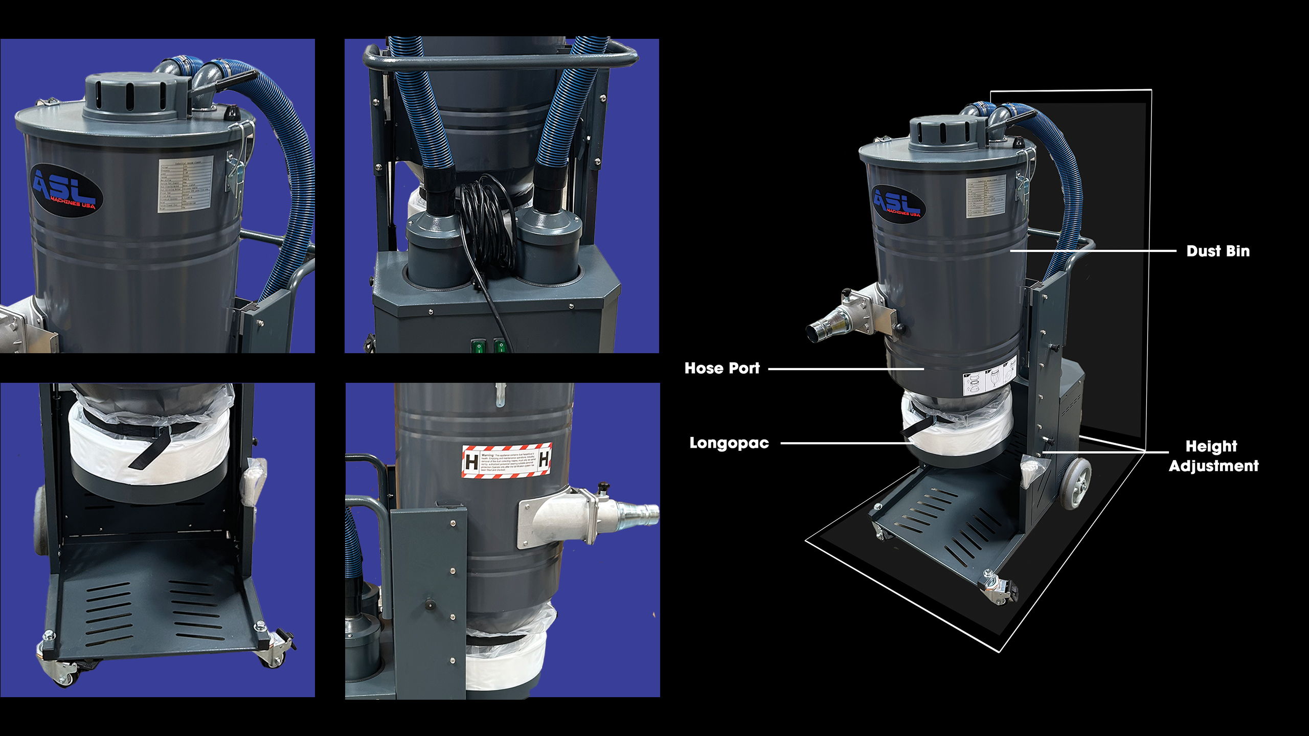 110V 2 MOTOR VACUUM WITH MANUAL PURGE – ASL Machines USA 110V 2 MOTOR VACUUM WITH MANUAL PURGE – ASL Machines USA