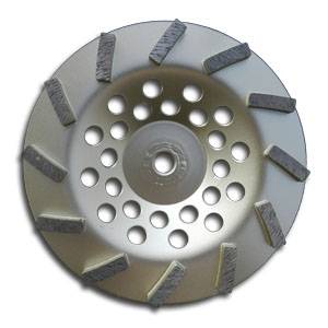 7" 12 Segment Silver Cupwheel